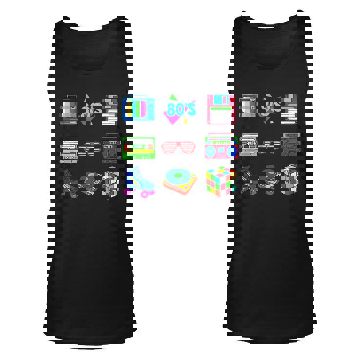 80S Party 1980S Funny Vintage 80S Costume Men Women   Unisex Tank Top