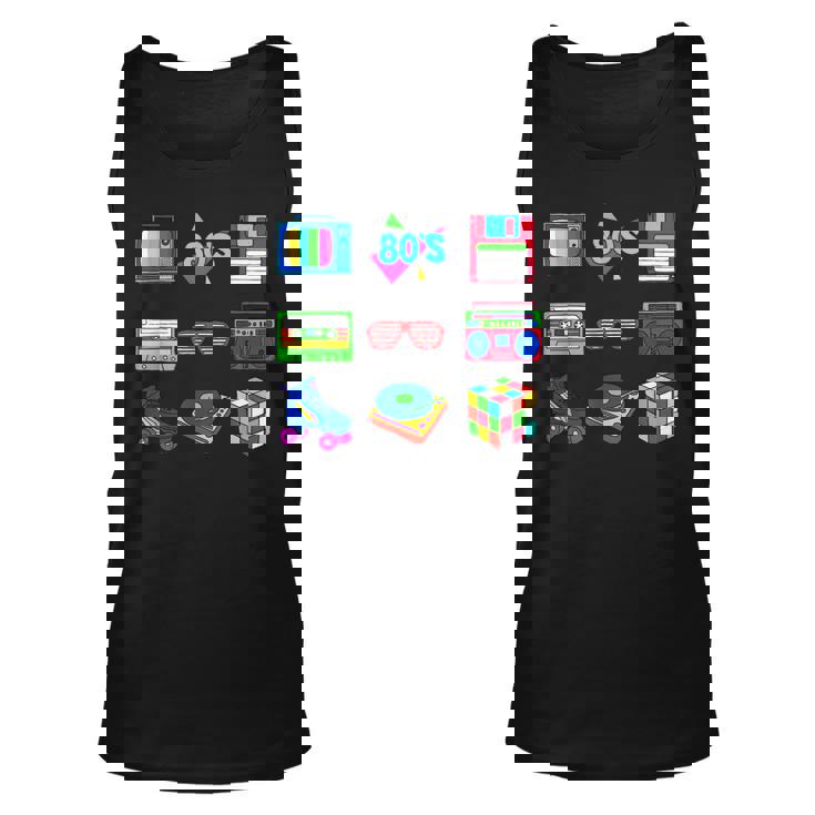 80S Party 1980S Funny Vintage 80S Costume Men Women  Unisex Tank Top