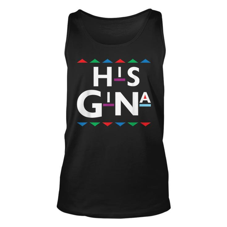 90S Sitcom Nostalgia His Gina Couples Matching Gift Outfit  Unisex Tank Top