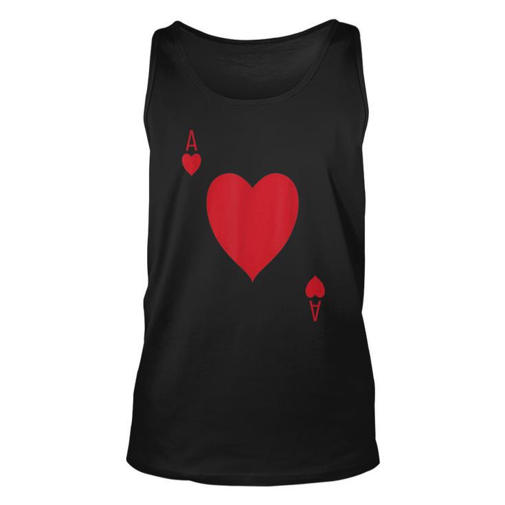 Ace Of Hearts Deck Of Cards Matching Halloween Costume  Unisex Tank Top