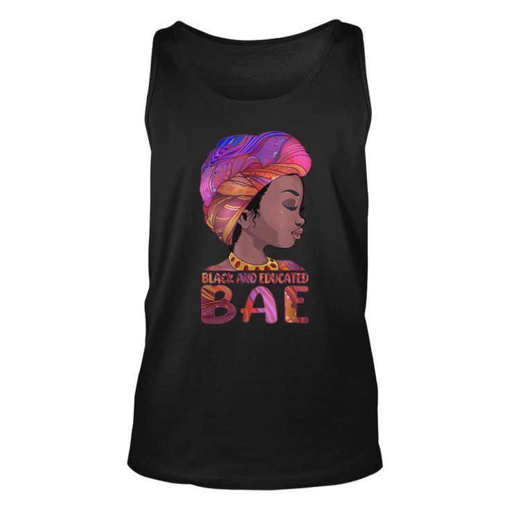 African Queen Girls Bae Black Educated Black History Month  Unisex Tank Top