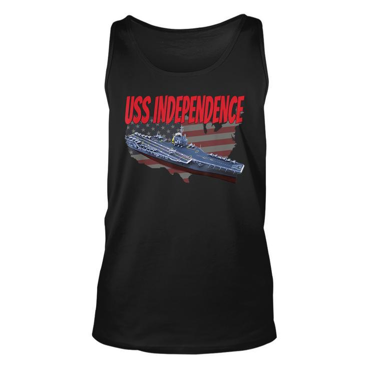 Aircraft Carrier Uss Independence Cv-62 For Grandpa Dad Son  Unisex Tank Top
