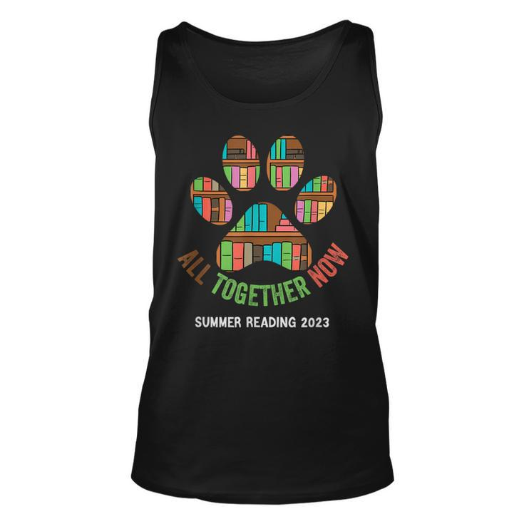 All Together Now Summer Reading Program 2023 Library Books  Unisex Tank Top