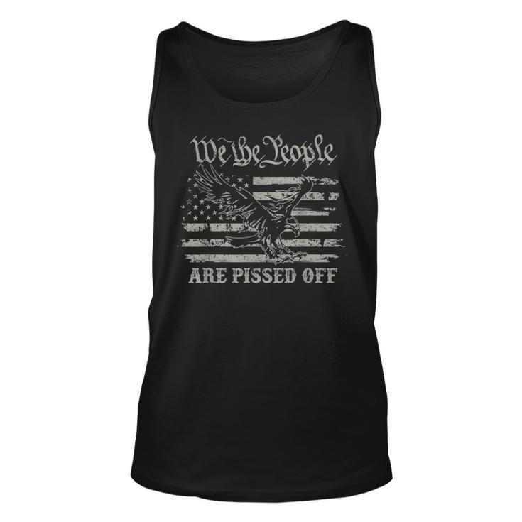 American Flag Bald Eagle We The People Are Pissed Off Unisex Tank Top