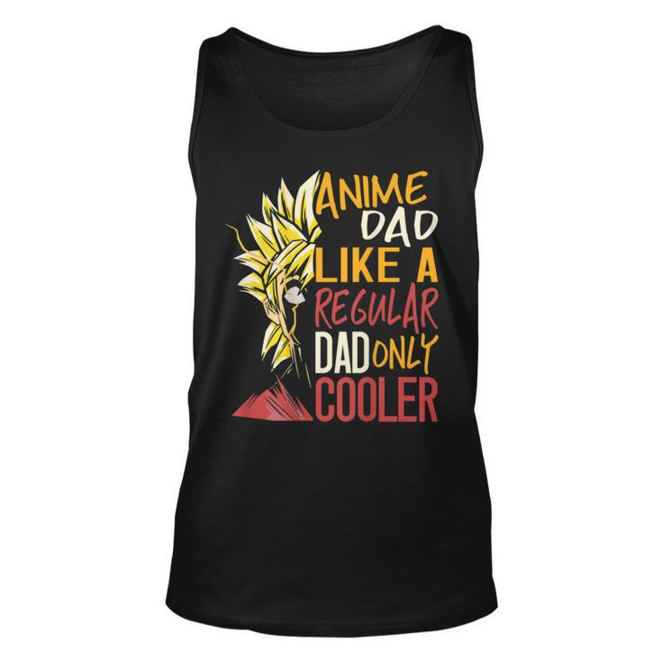 Anime Dad Like A Regular Dad Only Cooler Back Print Bxswncp Tank Top