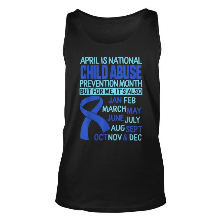 April Is National Child Abuse Prevention Month Awareness  Unisex Tank Top