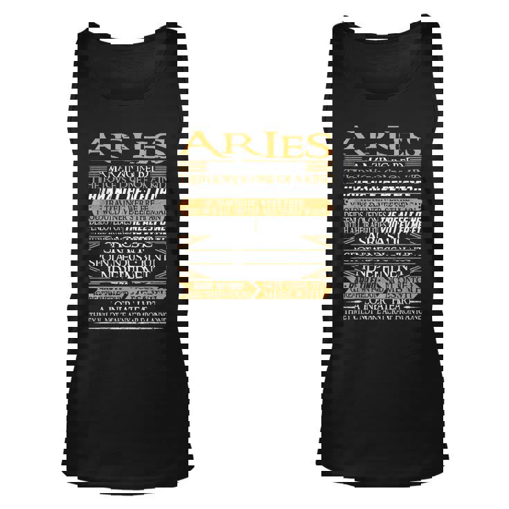 Aries Amazing In Bed Shirt - Funny Aries Birthday Unisex Tank Top