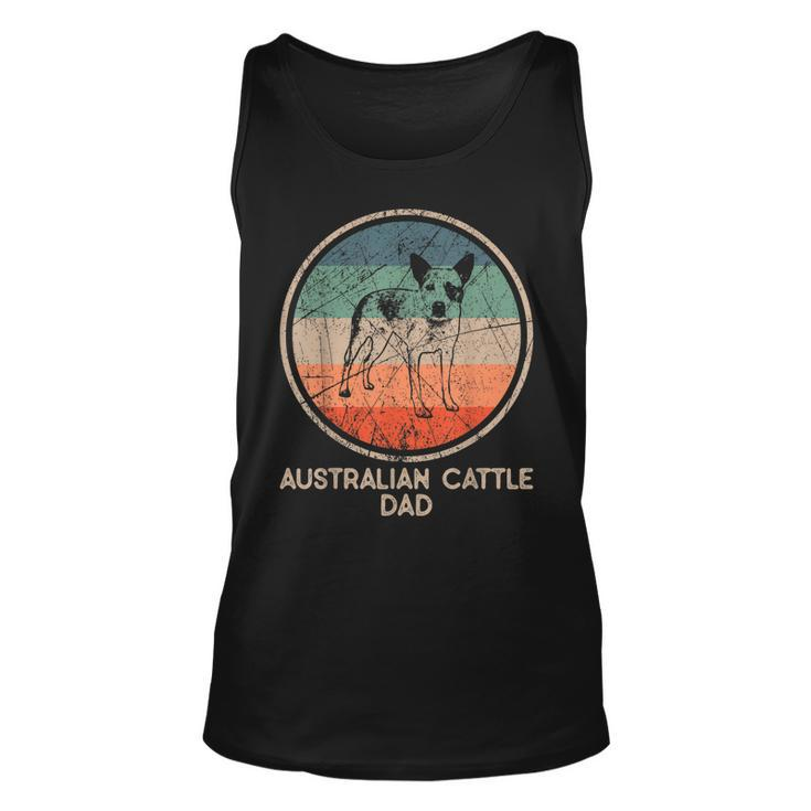 Australian Cattle Dog - Vintage Australian Cattle Dad  Unisex Tank Top