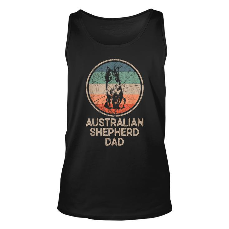Australian Shepherd Dog - Vintage Australian Shepherd Dad  Unisex Tank Top