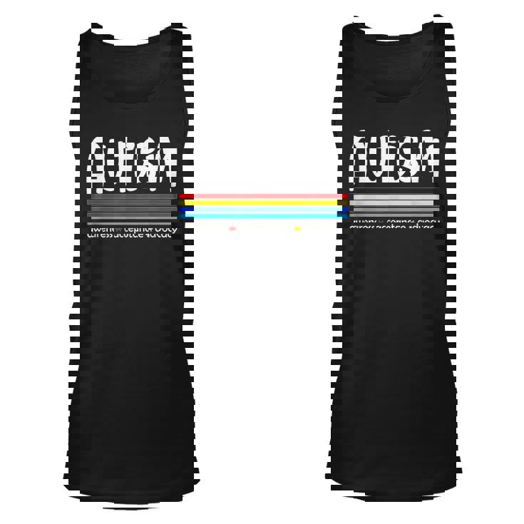 Autism Awareness Acceptance Advocacy Autism Awareness Month Tank Top