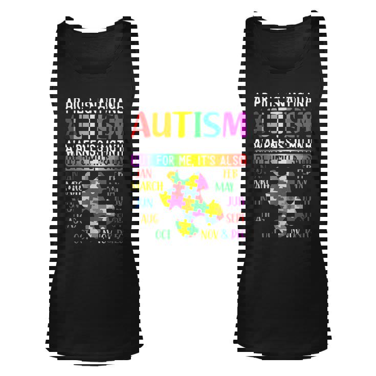 Autism Awareness April Is National Autism Awareness Month Tank Top