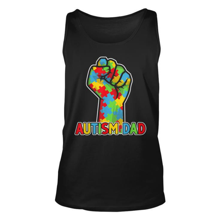 Autism Awareness Dad Father Acceptance Men Support Love Unisex Tank Top