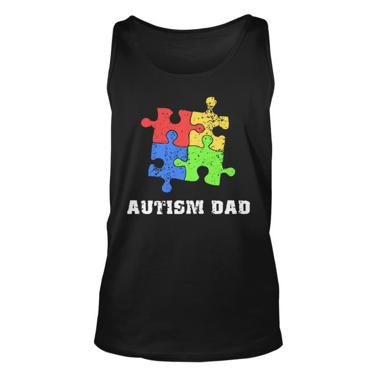 Autism DadEducate Love Support Gift Unisex Tank Top