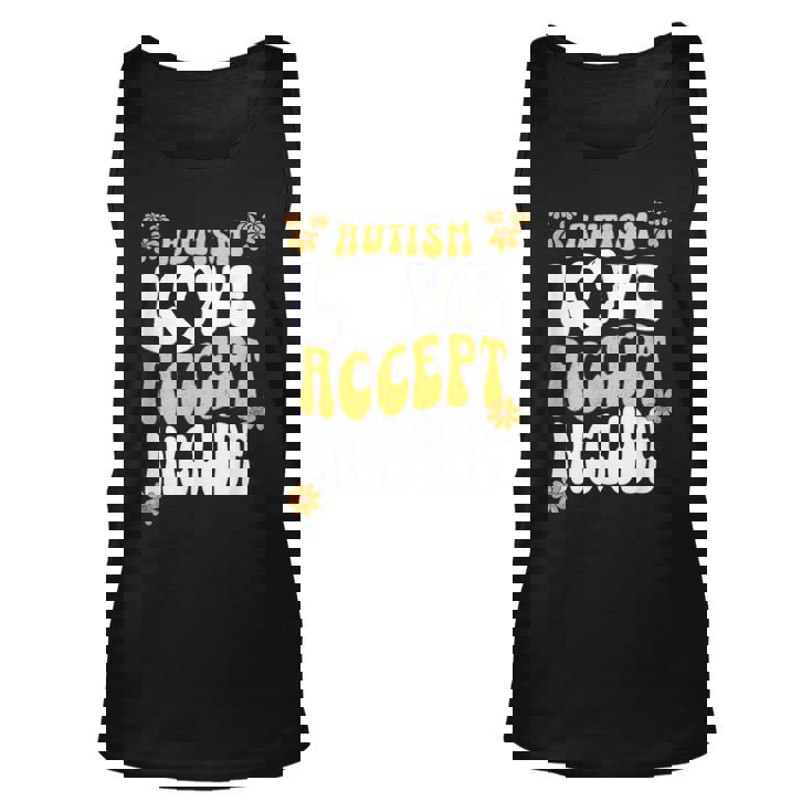 Autism Love Accept Include Awareness Acceptance Inclusion  Unisex Tank Top