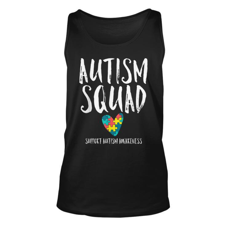 Autism Squad Fun Cute Autistic Crew Awareness Matching Gift Unisex Tank Top