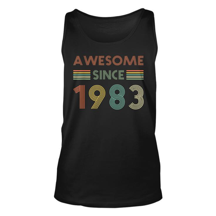 Awesome Since 1983 40Th Birthday 40 Years Old Vintage Retro Tank Top