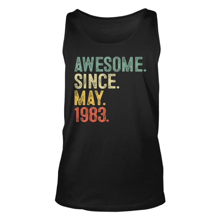 Awesome Since May 1983 40 Years Old 40Th Birthday Tank Top