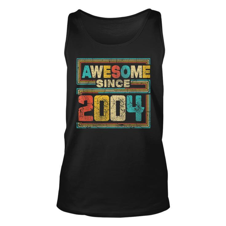 Awesome Since 2004 Vintage 2004 19Th Birthday 19 Years Old  Unisex Tank Top