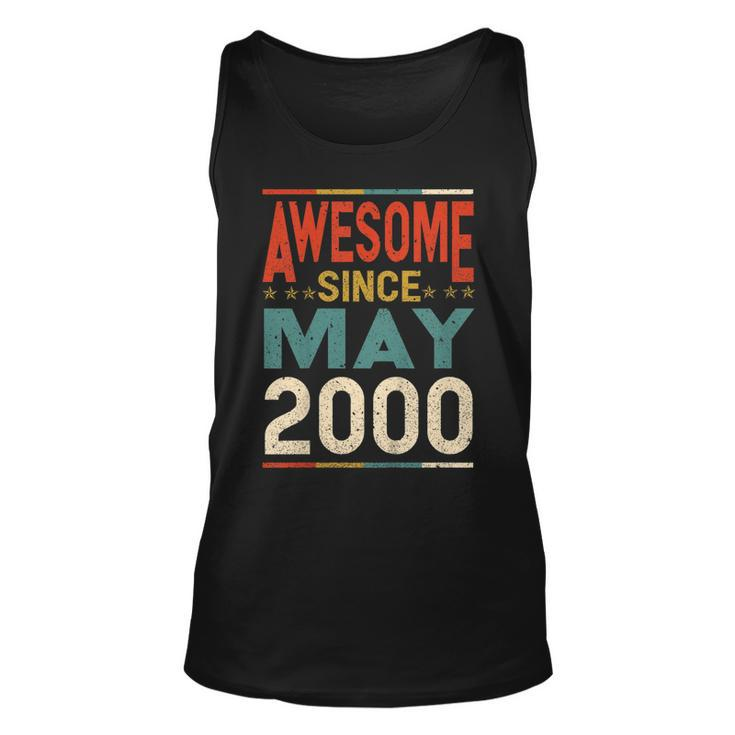 Awesome Since May 2000 Shirt 2000 19Th Birthday Shirt Unisex Tank Top