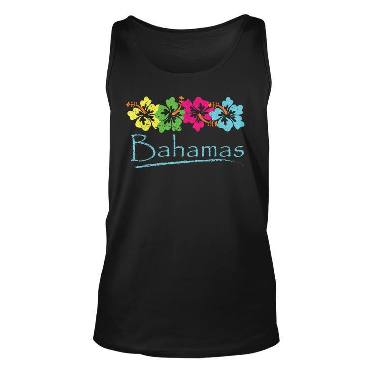 Bahamas Exotic Tropical Beach And Vacation Vintage Print  Unisex Tank Top