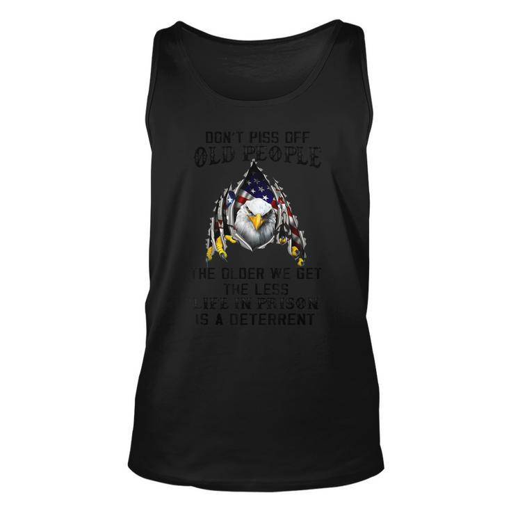 Bald Eagle American Flag 4Th Of July Funny Old People Saying  V2 Unisex Tank Top