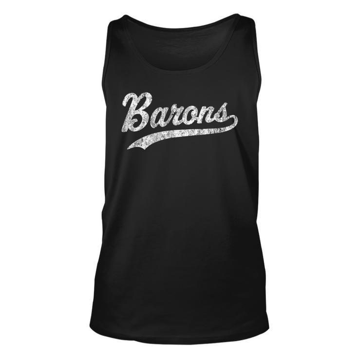 Barons T  Vintage Sports Name  Design Unisex Tank Top