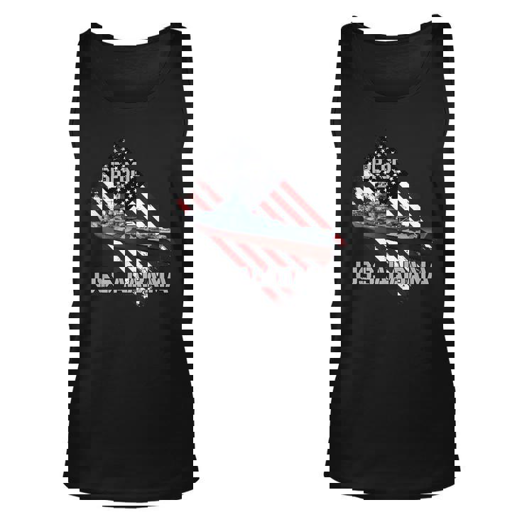 Battleship Uss Alabama Bb-60 & Combat Warship Veterans Day  Unisex Tank Top