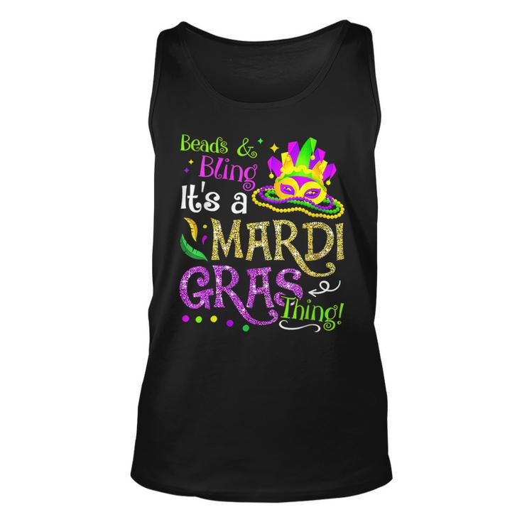 Beads & Bling Its A Mardi Gras Thing Cool  Unisex Tank Top