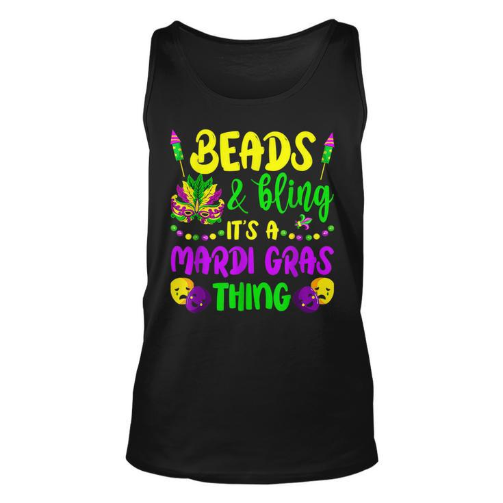 Beads And Bling Its A Mardi Gras Thing New Orleans Festival  Unisex Tank Top