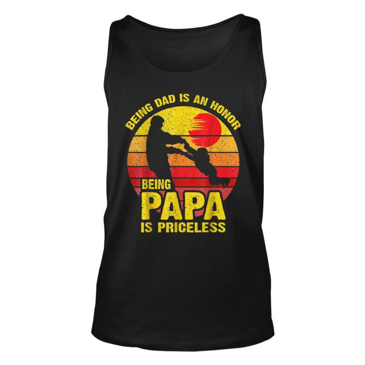 Being Dad Is An Honor Being Papa Is Priceless V4 Unisex Tank Top