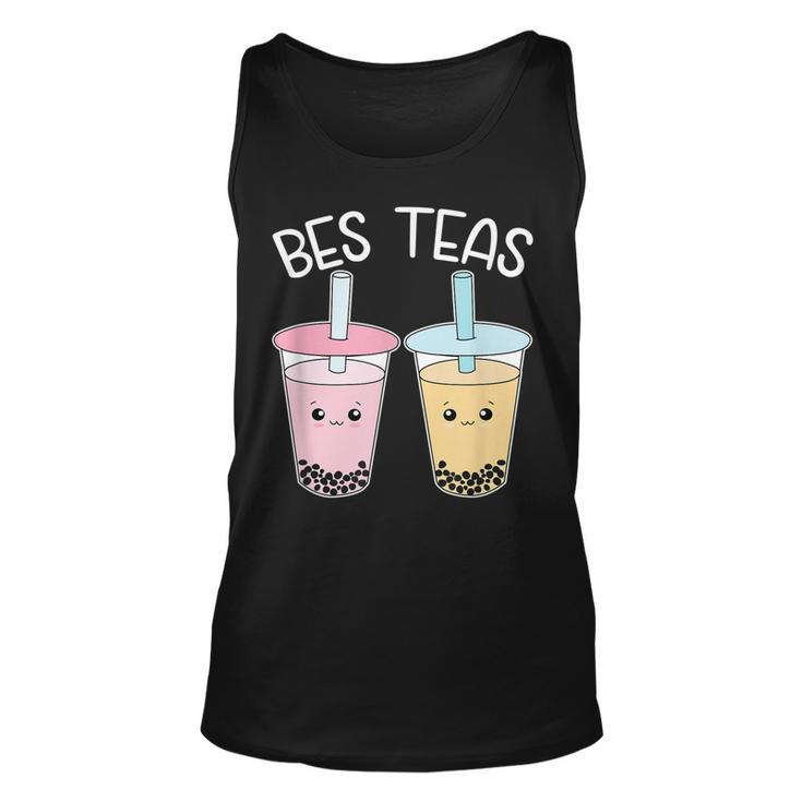 Bes Teas Besties Bubble Tea Cute Boba Best Friends  Unisex Tank Top