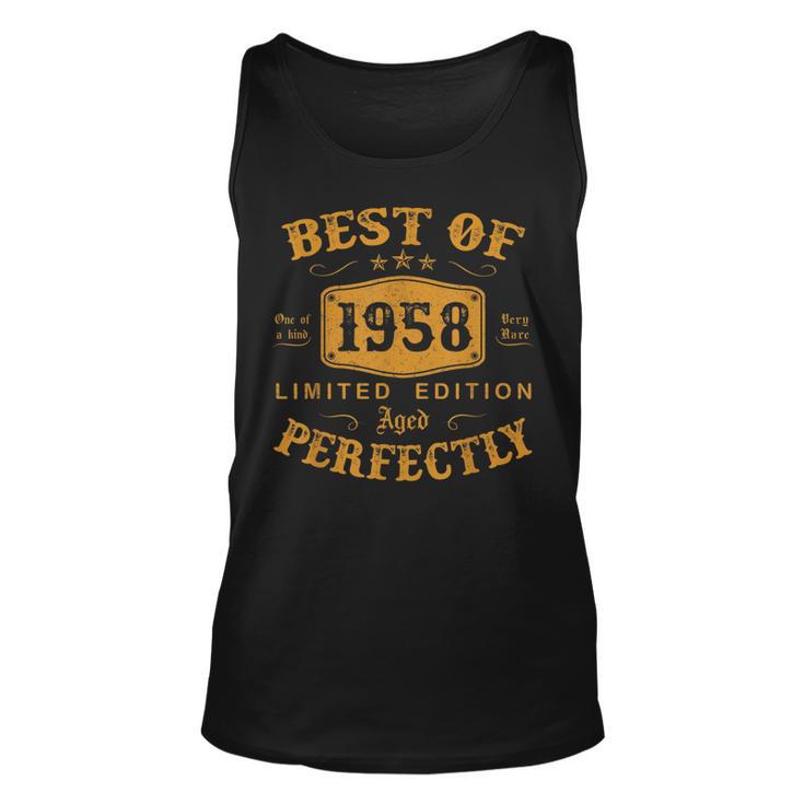 Best Of 1958 Jahrgang 65 Geburtstag Herren Damen Geschenk Tank Top