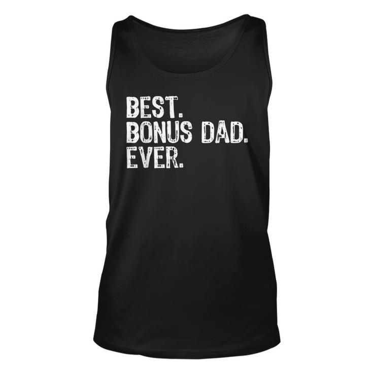 Best Bonus Dad Ever Stepdad Gift  Halloween Unisex Tank Top