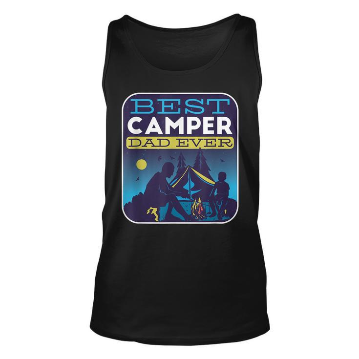 Best Camper Dad Ever Fathersday Summer Camp Camping Tank Top