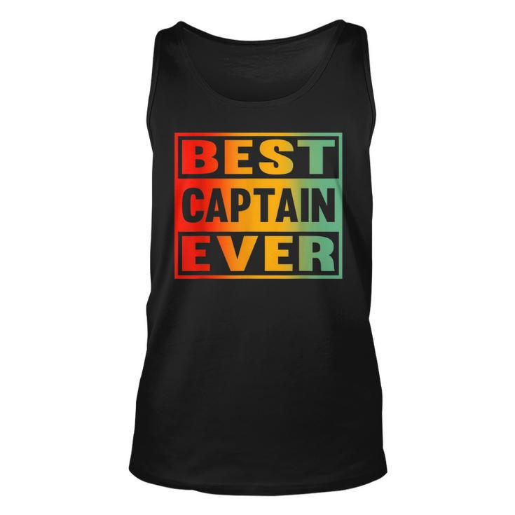 Best Captain Ever For Boaters And Pontoon Captain Dad Tank Top