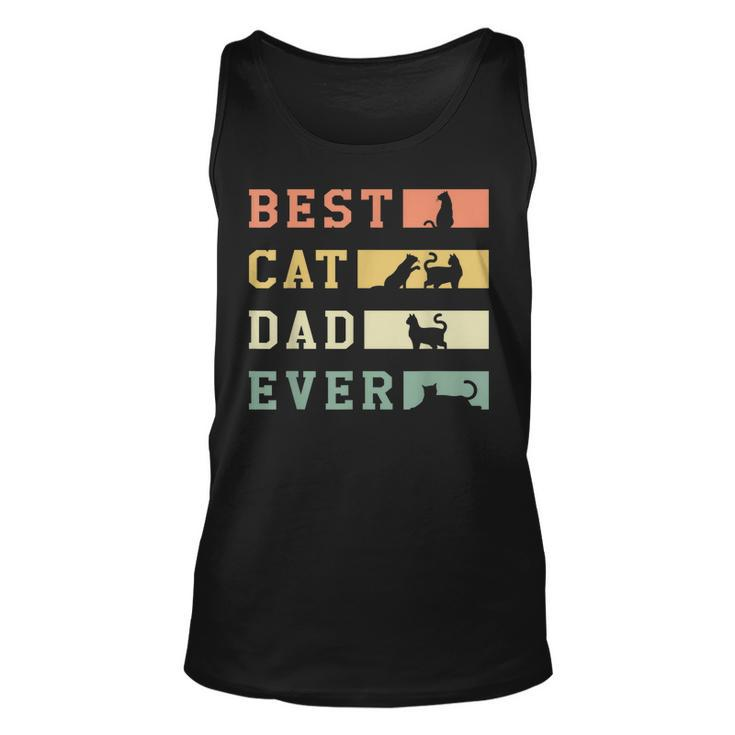 Best Cat Dad Ever Fathers Day Papa Paw Love Kitten Meow Tank Top