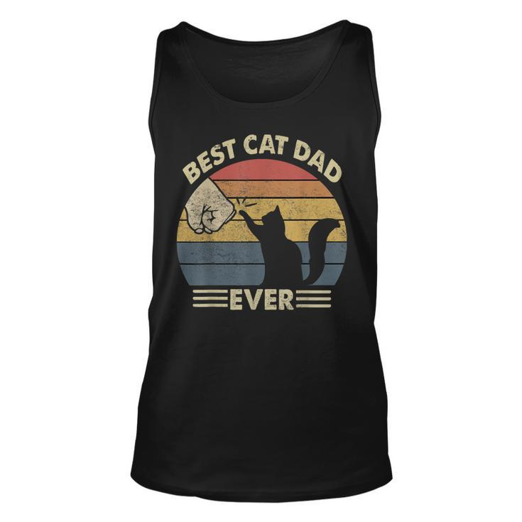Best Cat Dad Ever  - Kitten Lover Gift Vintage  Unisex Tank Top