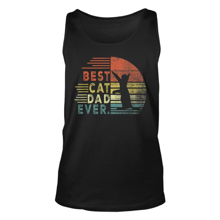 Best Cat Dad Ever Men Cat Gifts For Cat Lovers Fathers Day Unisex Tank Top