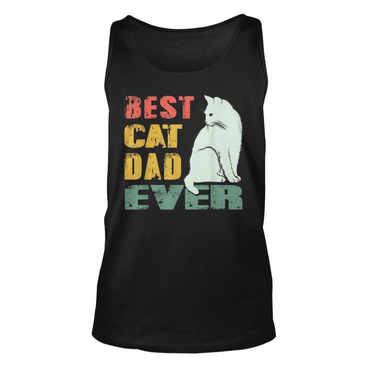 Best Cat Dad Ever Vintage Cat Daddy For Father Day Tank Top