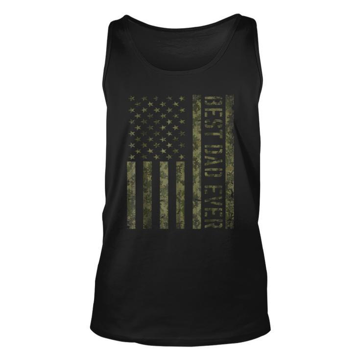 Mens Best Dad Ever American Flag Camo Tshirt For Fathers Day Tank Top