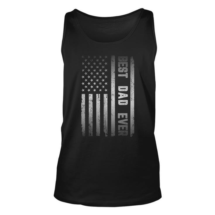 Best Dad Ever American Us Flag Fathers Day  Unisex Tank Top