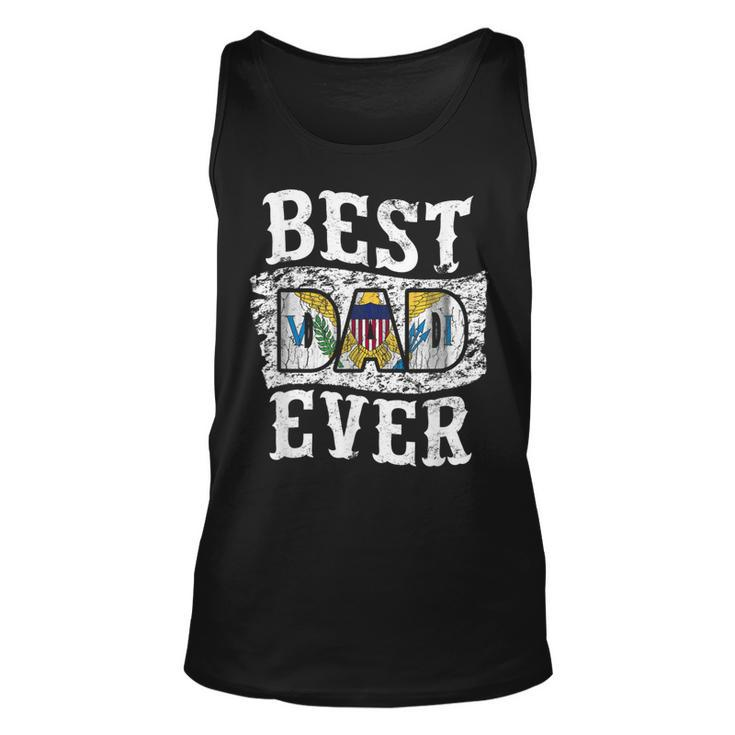 Best Dad Ever Fathers Day Us Virgin Islands Flag Tank Top