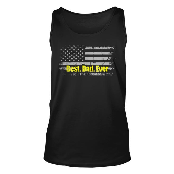 Best Dad Ever Fathers Day Usa Patriotism Unisex Tank Top