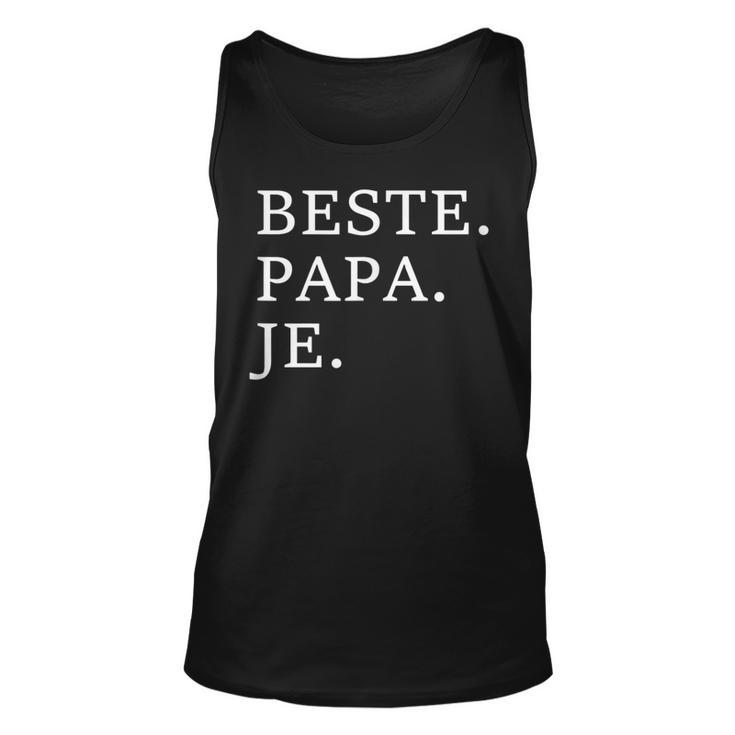 Best Dad Ever German Language Funny Fathers Day Vacation Unisex Tank Top