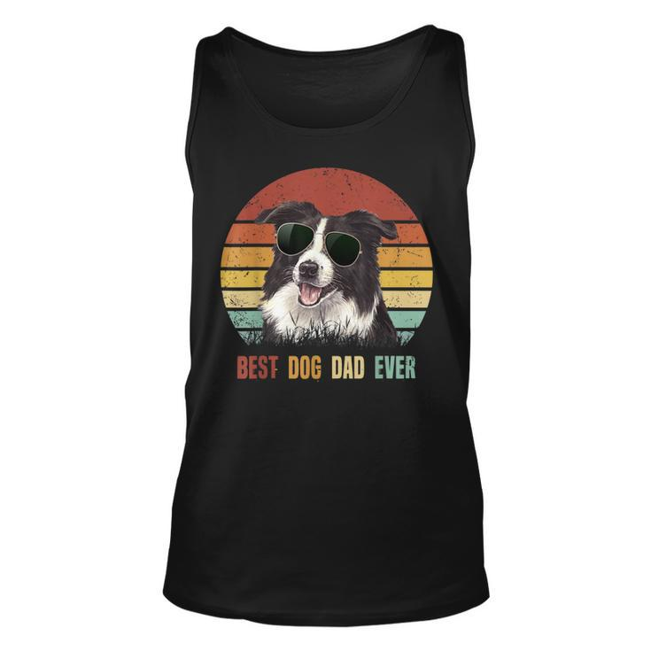 Best Dog Dad Ever Border Collie Fathers Day Tank Top