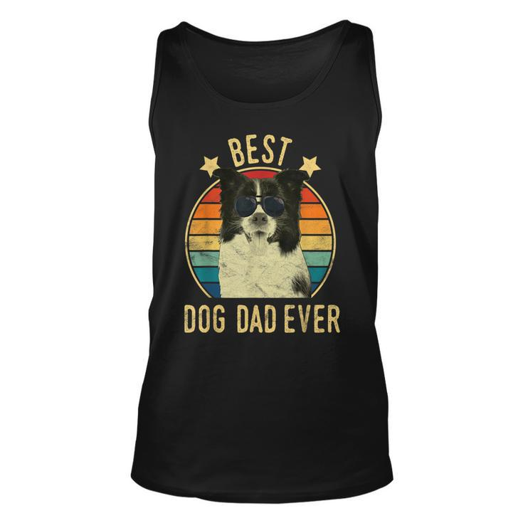 Best Dog Dad Ever Border Collie Fathers Day Tank Top