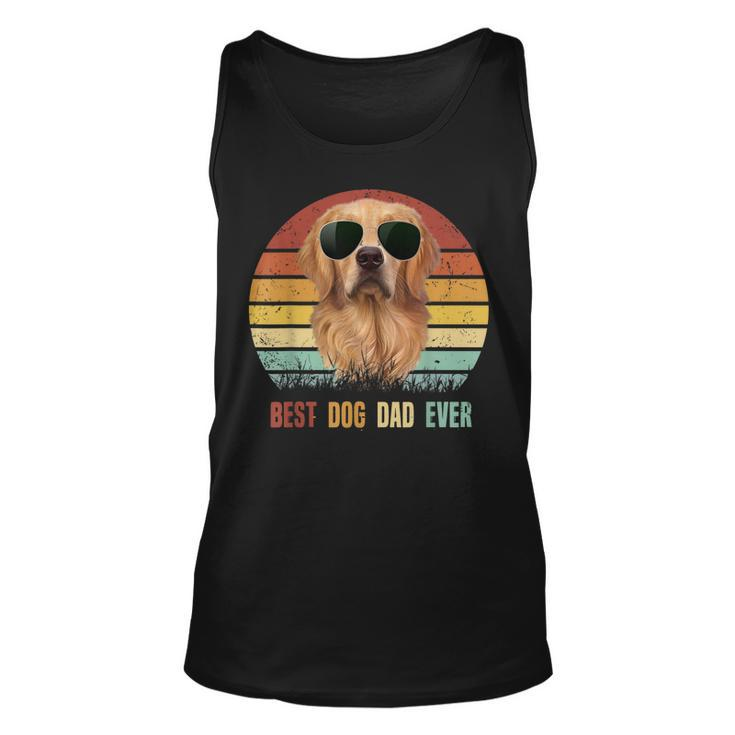 Mens Best Dog Dad Ever Golden Retriever Tshirt Fathers Day Tank Top