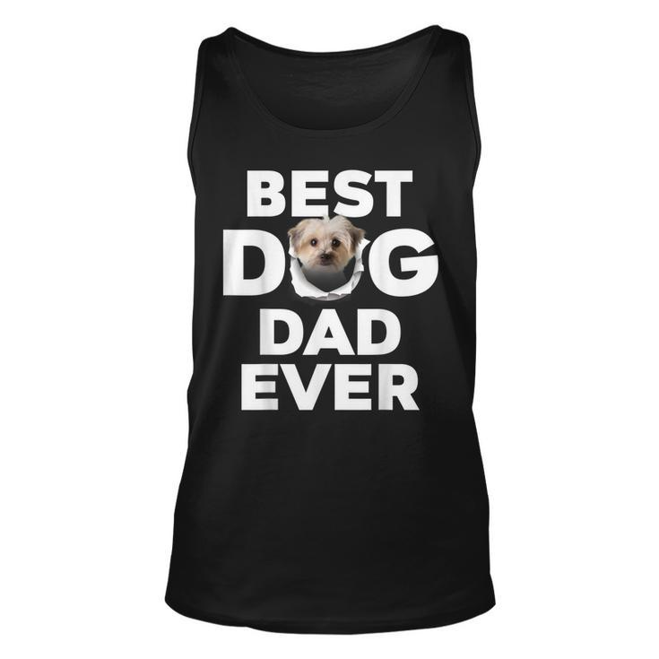 Best Dog Dad Ever Morkie Lovers Unisex Tank Top