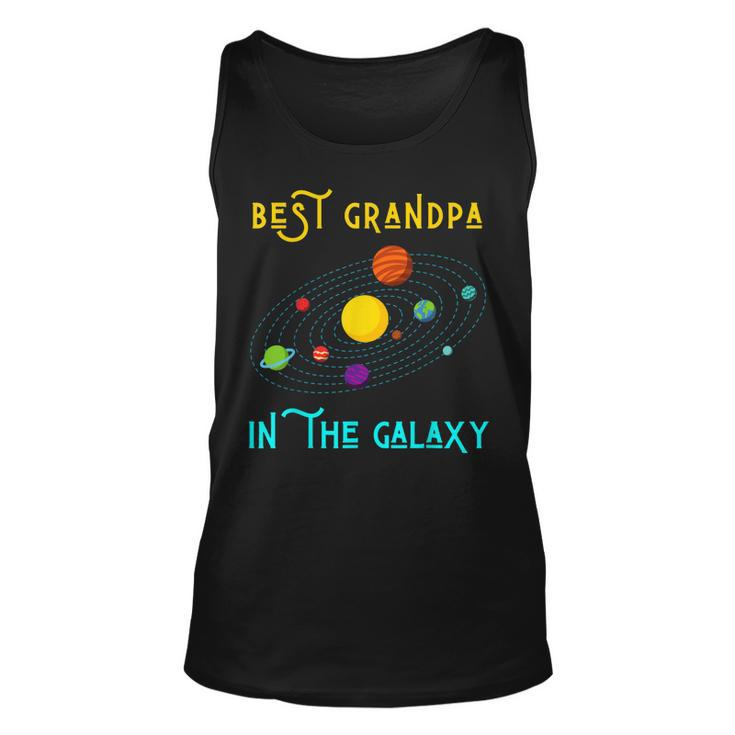 Best Grandpa In The Galaxy Milky Way Dad Science Space Tank Top