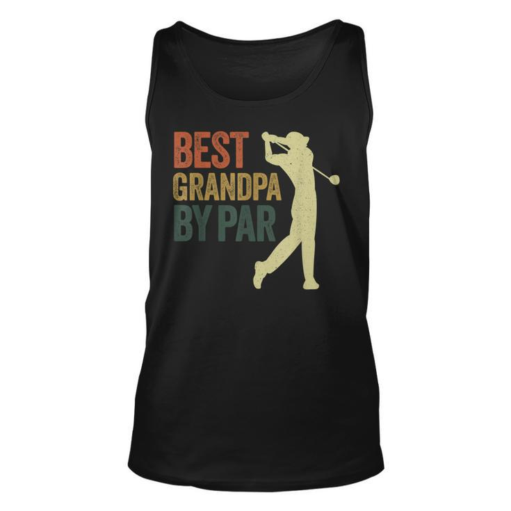 Best Grandpa By Par Apparel Golf Dad Fathers Day Tank Top